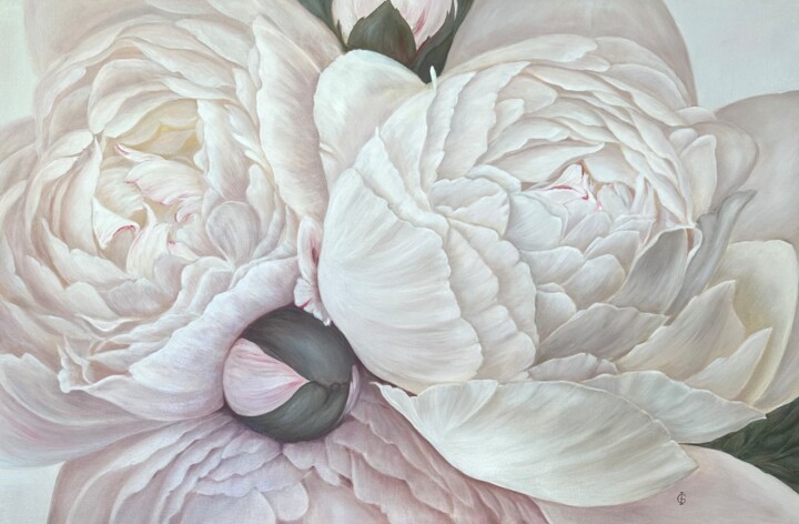 Malerei mit dem Titel "TENDERNESS" von Ieva Graudina (IGraudinaArt), Original-Kunstwerk, Öl