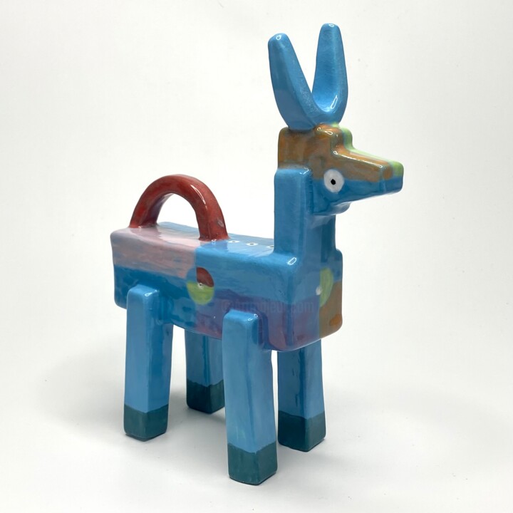 Azure Goat 雕塑, 8.7x7.1 in