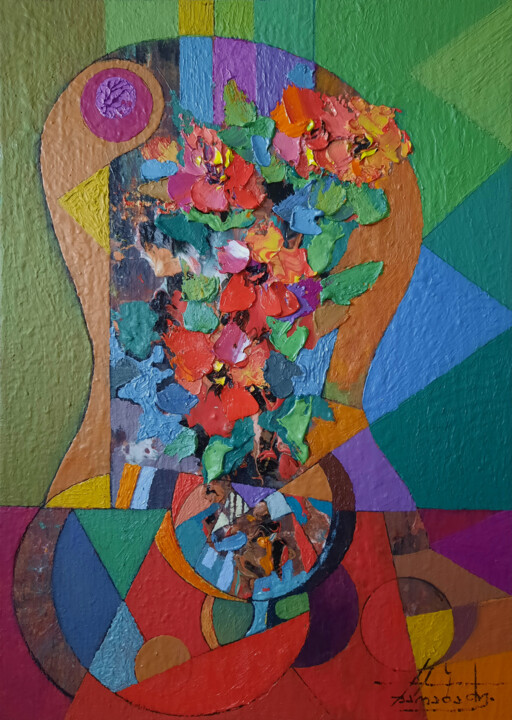 Poppies 绘画, 27.6x19.7 in