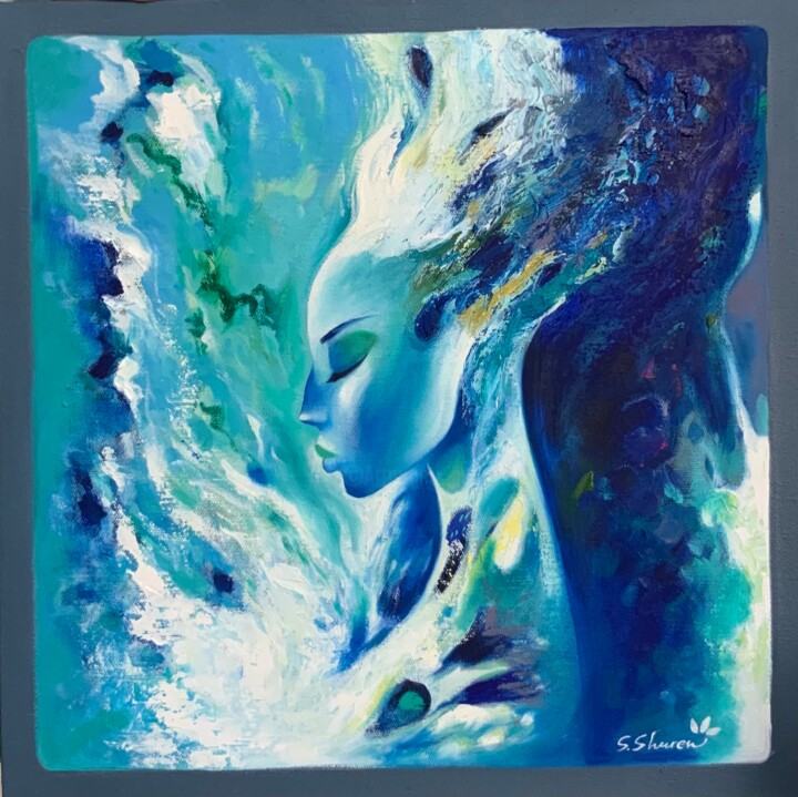 Ocean of Dreams 绘画, 19.7x19.7 in