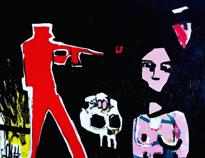 绘画 标题为“Shoot Revisited” 由Eric Dhulst, 原创艺术品, 丙烯