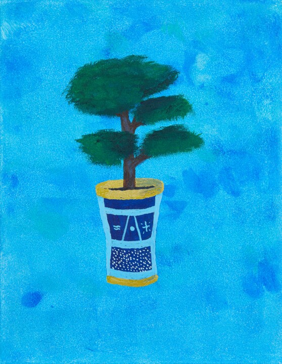 Bonsai Painting, 14x11 in