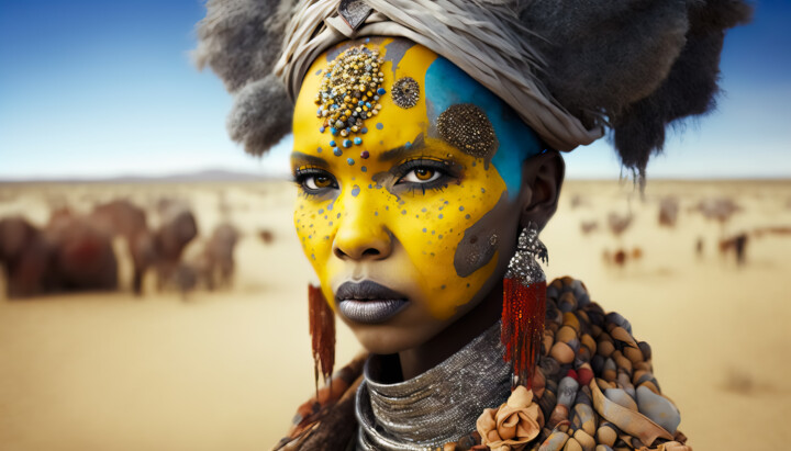 African Woman 6 数字艺术
