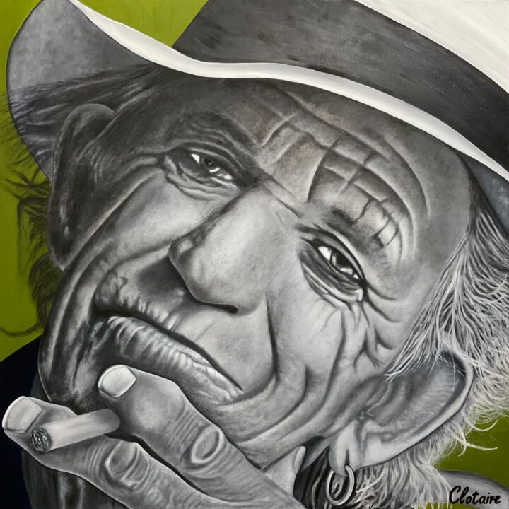 Keith Richards 2 绘画, 39.4x39.4 in