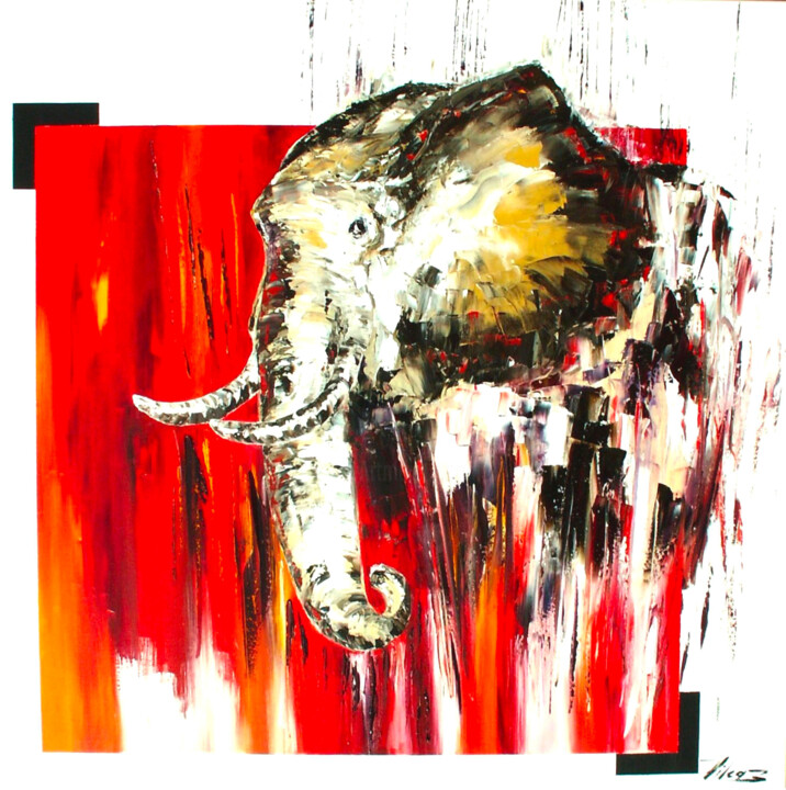 Africania 绘画, 35.4x35.4 in