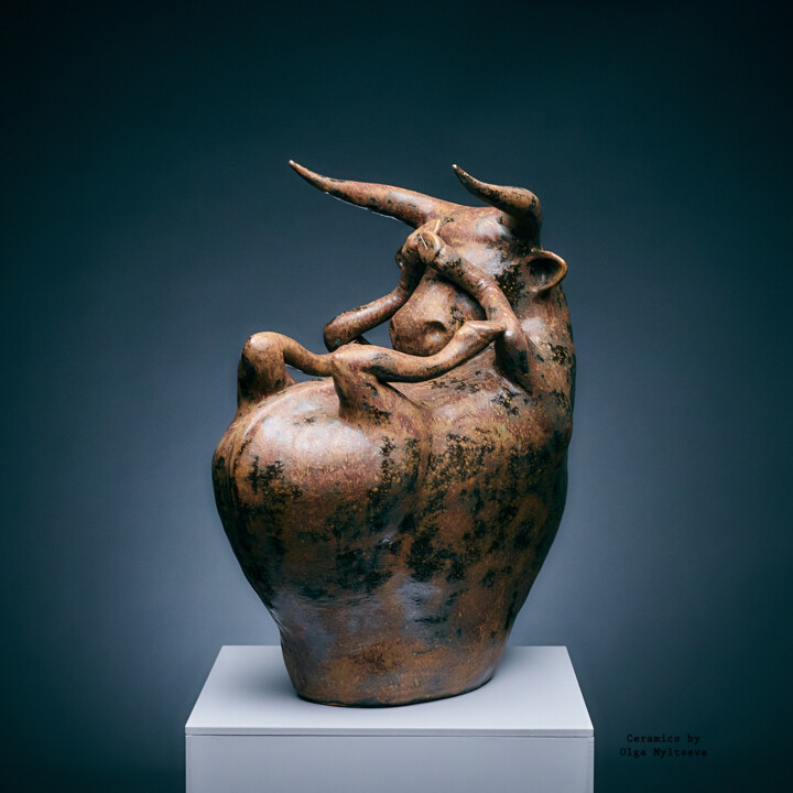 Paleolithic. Start. 雕塑, 20.1x19.7 in