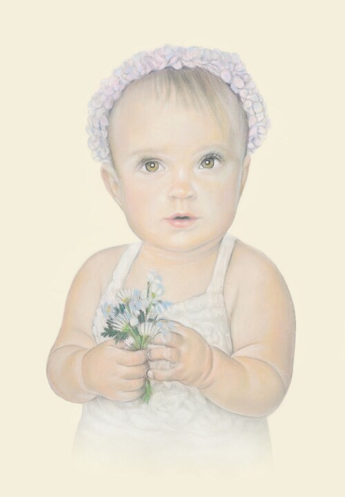 Dibujo titulada "Pastel 015" por Pracownia Portretu, Obra de arte original, Pastel
