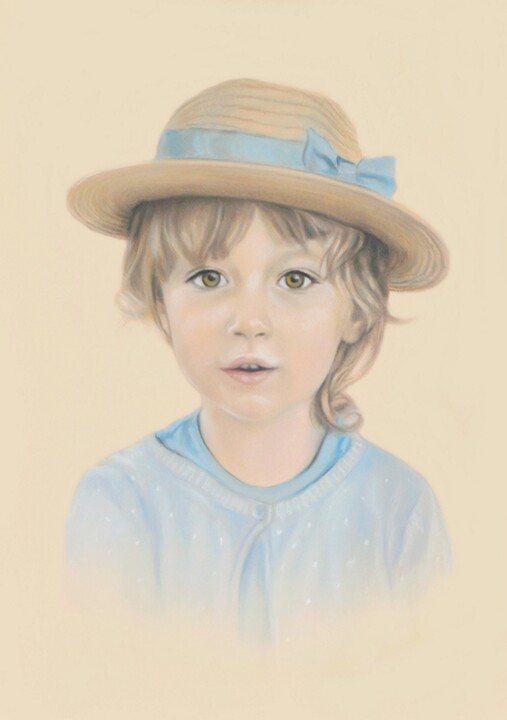 Dibujo titulada "Pastel 016" por Pracownia Portretu, Obra de arte original, Pastel