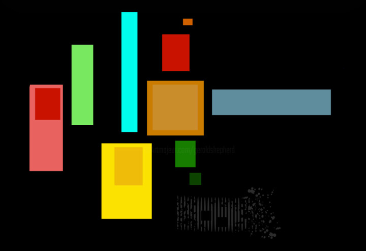 Digital Arts titled "Abstract Based On A…" by Gerald Shepherd F.F.P.S., Original Artwork, Digital Painting