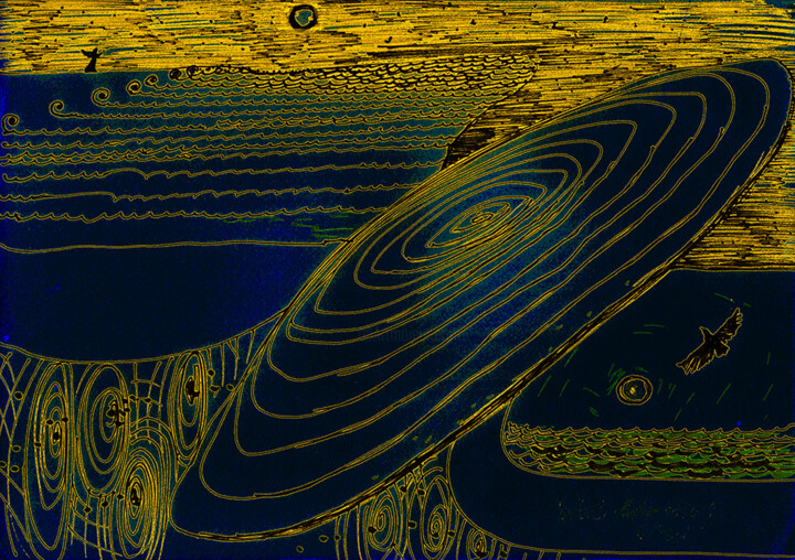 Enclosed Time. Print A Printmaking, 22.2x31.5 in