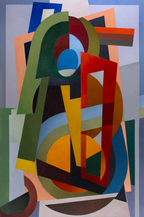 Peinture intitulée "Maternité" par Georges Troubat, Œuvre d'art originale, Acrylique Monté sur Châssis en bois