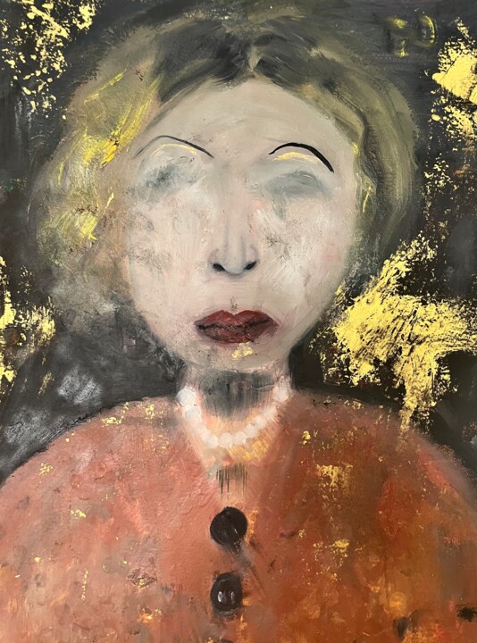 Peinture intitulée "Look with your Hear…" par Kamila Polak, Œuvre d'art originale, Huile