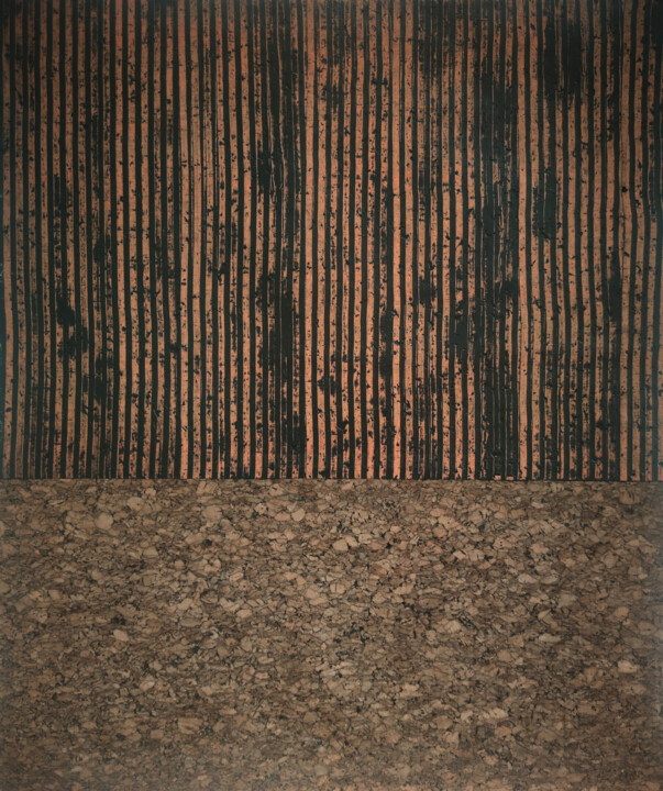 Painting titled "Undercover Cork No.…" by Carla Sá Fernandes, Original Artwork, Acrylic