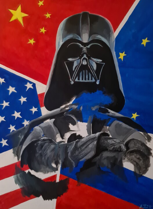 Darth Vader and te Dark Side 绘画, 31.5x23.6 in