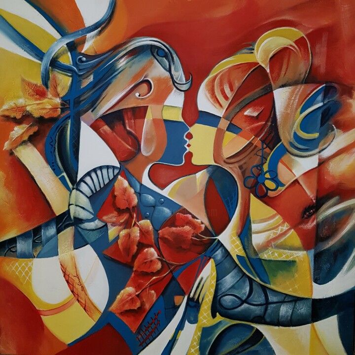 Balla con me 绘画, 27.6x27.6 in