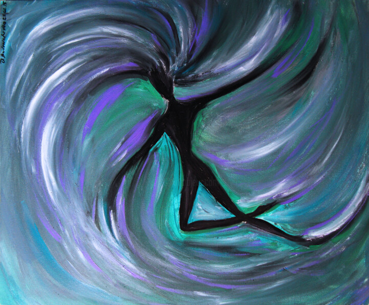 Lilith: air, wind, spirit 绘画, 19.7x23.6 in