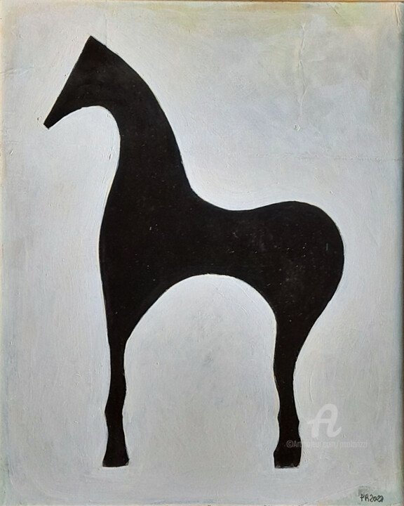 Synthetic horse VII 绘画, 21.7x17.7 in