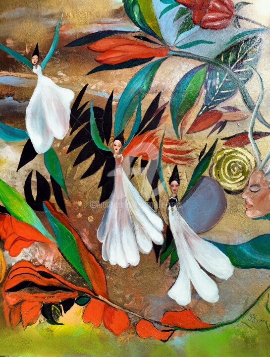 floréales 绘画, 36.2x28.7 in