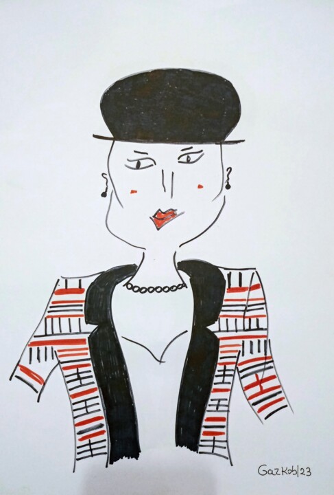 The stylish one 图画, 16.1x11.8 in