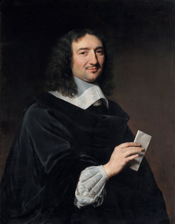 Portrait de Jean-Baptiste Colbert 绘画, 36.3x28.5 in