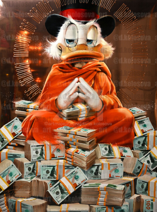 Monk 666 绘画, 48.8x37 in