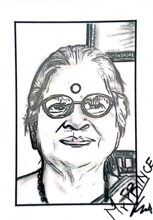 Drawing titled "ART131" by Sewa Situ Prince-Agbodjan, Original Artwork, Pencil