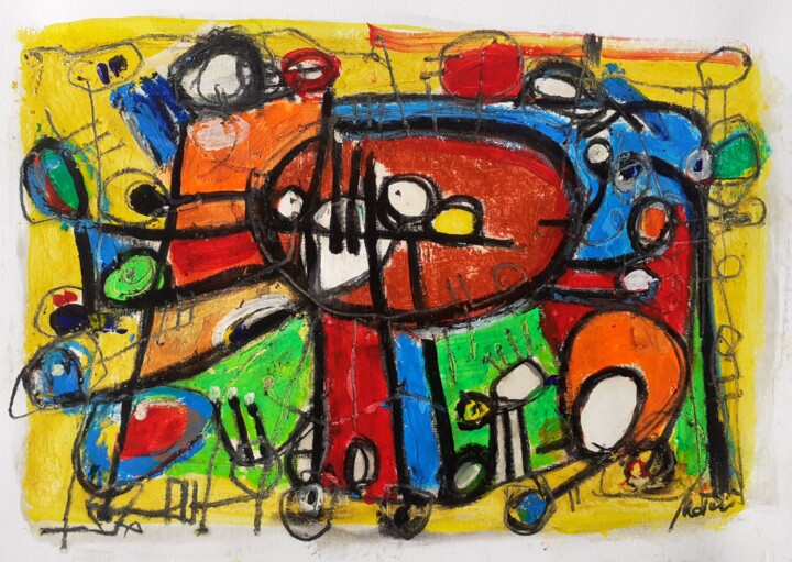 IL ragno 绘画, 8.3x11 in