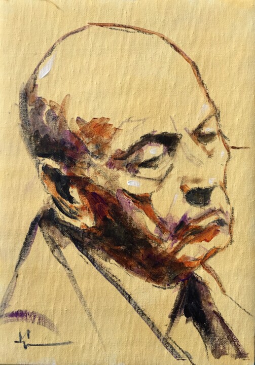 Le Débat 绘画, 11.4x8.3 in