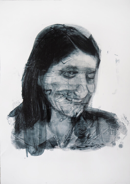 图画 标题为“Points of penetrati…” 由Cynthia Gregorova, 原创艺术品, 水彩