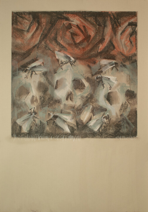 “Die Rose Ist Ohne Warum I” Op.547 MMXXII 图画, 39.4x27.6 in