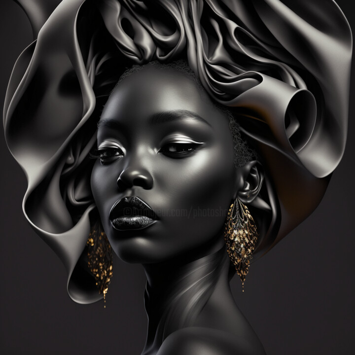 Digital Arts titled "Ever Deep" by China Alicia Rivera, Original Artwork, AI generated image
