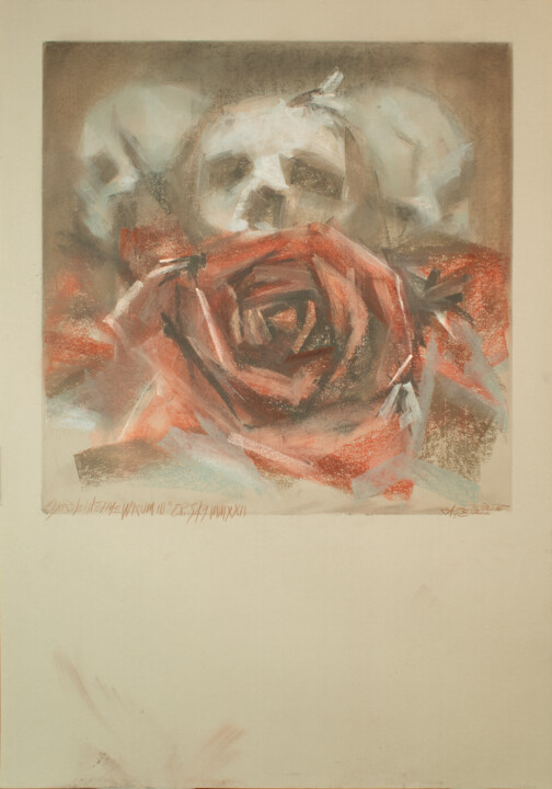 "Die Rose Ist Ohne Warum III" Op.549 MMXXII 图画, 39.4x27.6 in