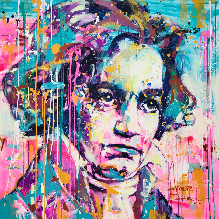 Ludwig van Beethoven 绘画, 51.2x51.2 in