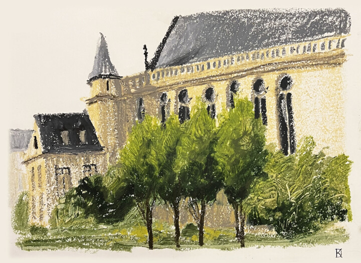 图画 标题为“Arts et Metiers” 由Daria Klimenko, 原创艺术品, 粉彩