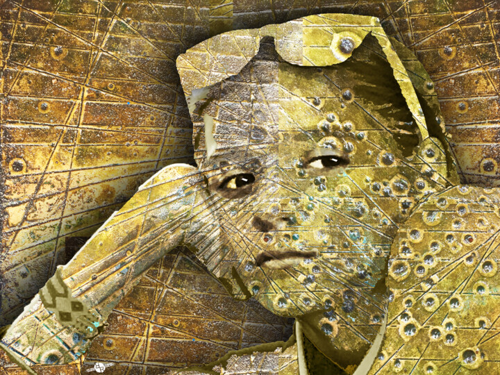 Far Away Eyes 绘画, 15x20 in