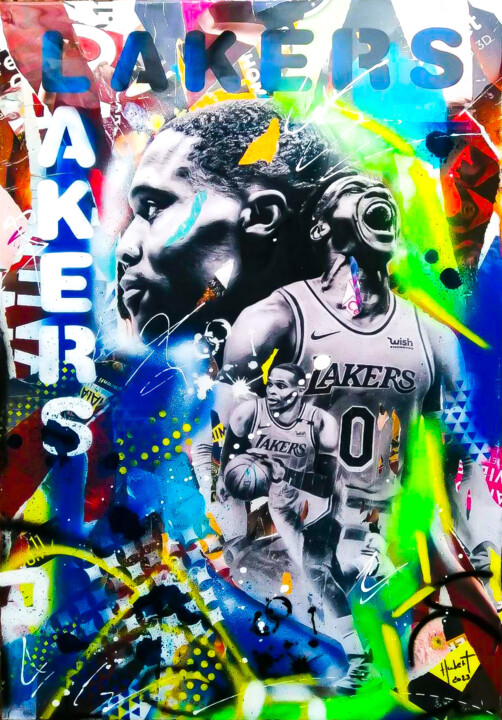 Lakers 拼贴, 39.4x27.6 in