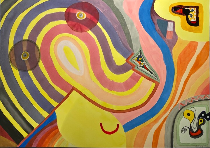 Here we are 绘画, 22.1x29.9 in