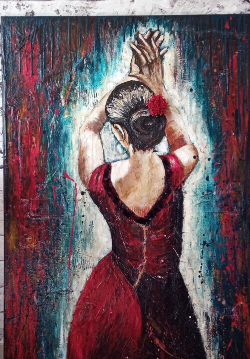 Flamenca 绘画, 45.7x31.5 in