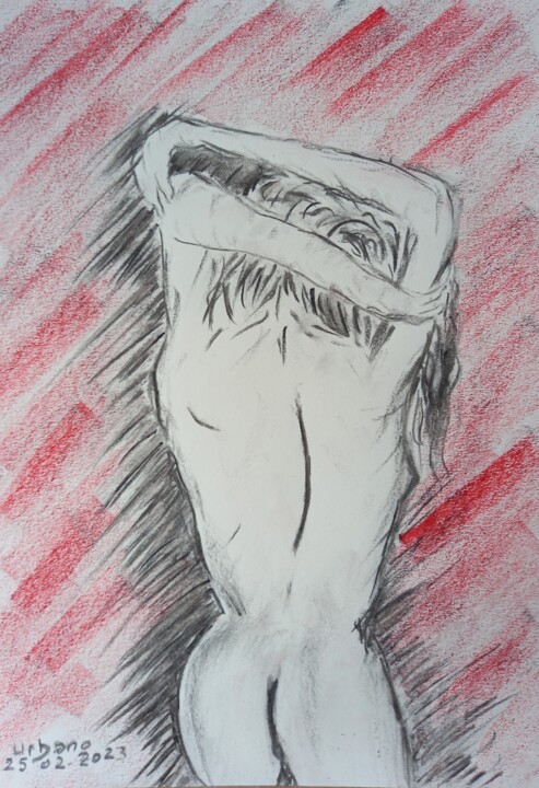 Rouge et Noir 图画, 16.1x11.8 in