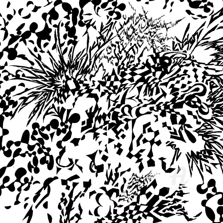 Drawing titled "Dimension 009047 (s…" by Alex Henk, Original Artwork, Ink