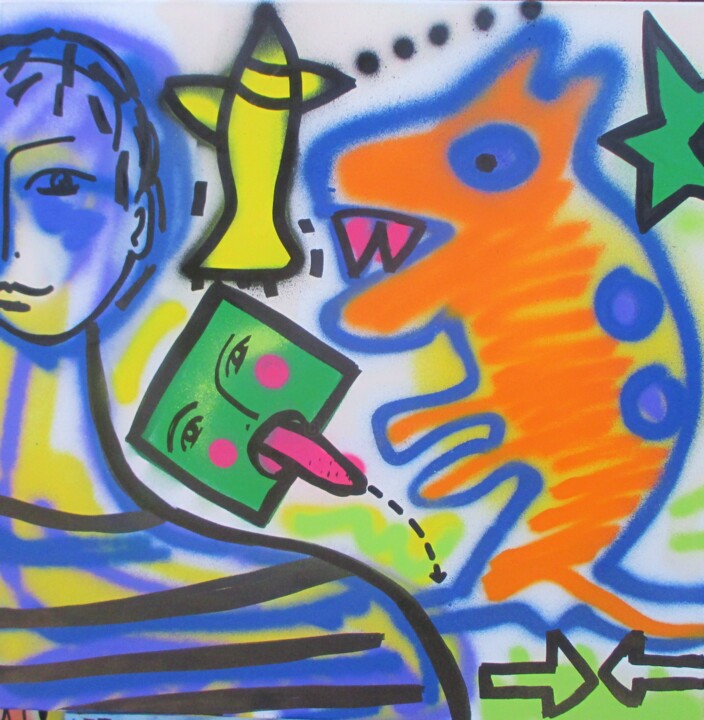 J'ai besoin de concret 绘画, 31.5x31.5 in
