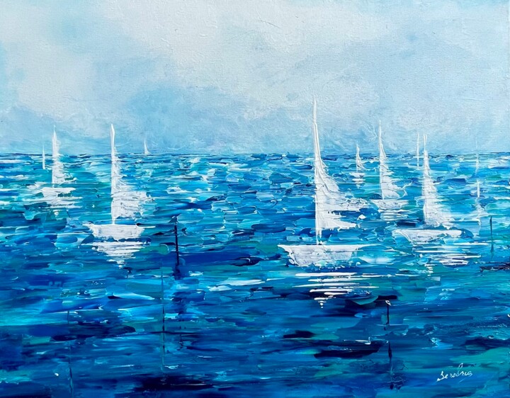 Regata 绘画, 15.8x19.7 in