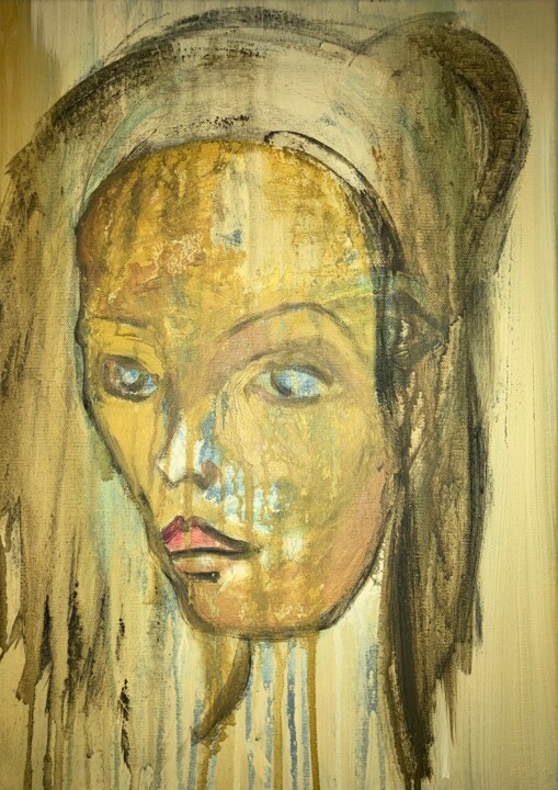 Peinture intitulée "Pensée" par Jérome Chuilon, Œuvre d'art originale, Acrylique
