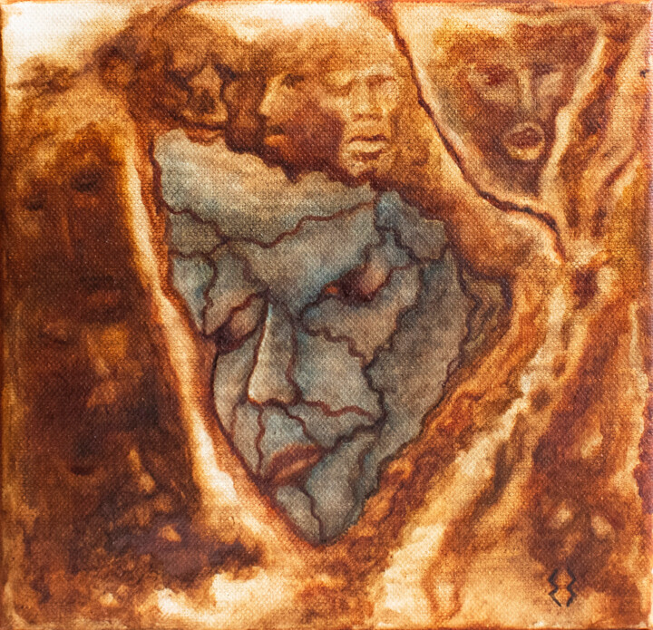 SOULS / Episode 1/13. "I SEE" 绘画, 7.9x7.9 in