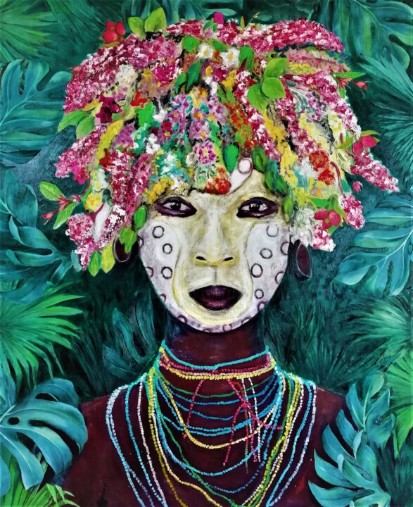FLORA 绘画, 39.4x31.5 in