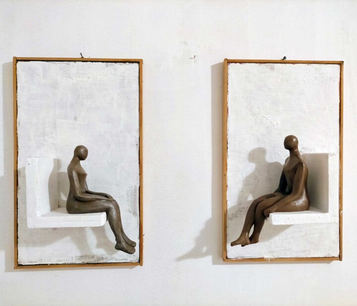 Pensatori | Thinkers 雕塑, 16.1x9.8 in