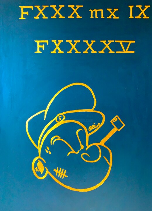 FXXX MX IX FXXXXXV 绘画, 45.3x29.5 in