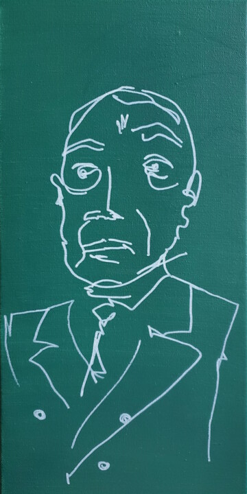 Aviator and Poet 绘画, 15.8x7.9 in
