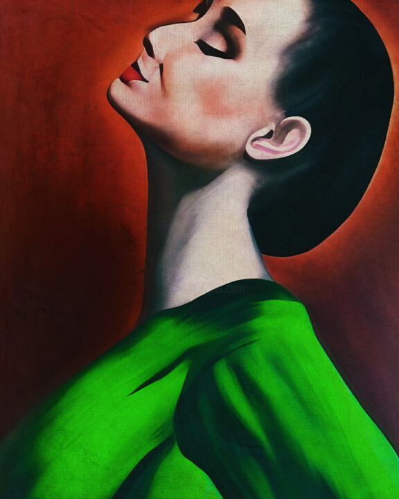 Painting titled "The dancer performi…" by Jan Keteleer, Original Artwork, Digital Painting