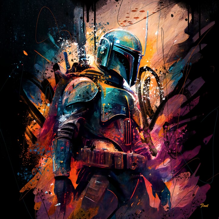 Mando v1 数字艺术, 23.6x23.6 in